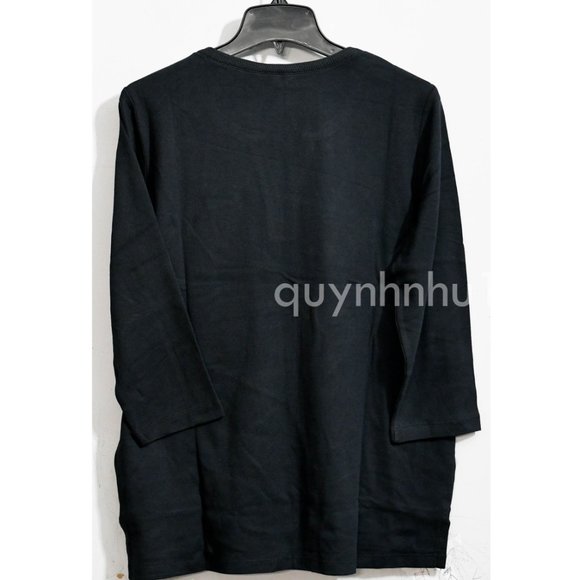 Orvis Ladies' ¾ Sleeve Split Neck Pima  Cotton Top. - Picture 5 of 6